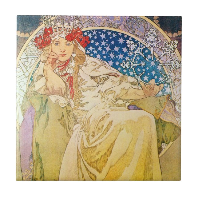 Carreau En Céramique Déesse vintage (Devant)