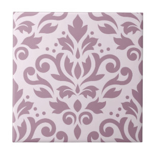 Carreau En Céramique Défiler Damask Grand Design Mauve sur rose