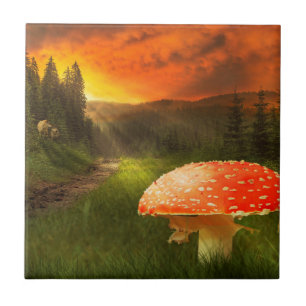 Carreau En Céramique Définition du soleil d'automne.