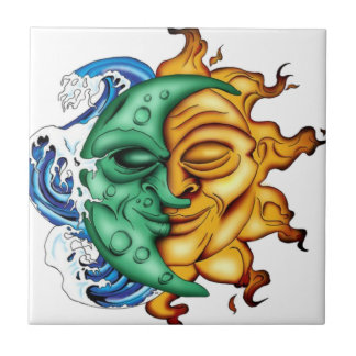 Carreau En Céramique Demi-lune demi de Sun