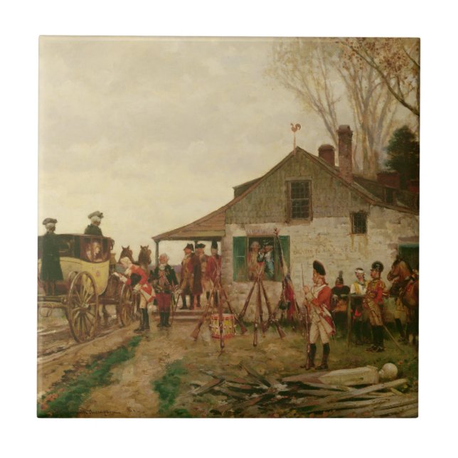 Carreau En Céramique Dépassement de l'avant-poste (Devant)