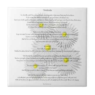 Carreau En Céramique Desiderata avec des marguerites