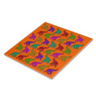 Carreau En Céramique Design de tuiles motifs Elephant Walk