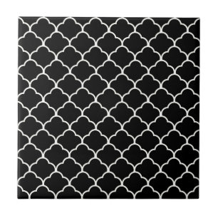Carreau En Céramique Design marocain noir à Emporiomoffa