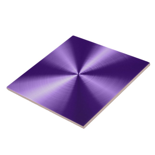 Carreau En Céramique Design métallique brillant violet apparence en aci (Côté)