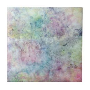 Carreau En Céramique dessin abstrait de carte blanche d'aquarelle