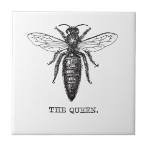 Carreau En Céramique Dessin classique de l'illustration de Queen Bee