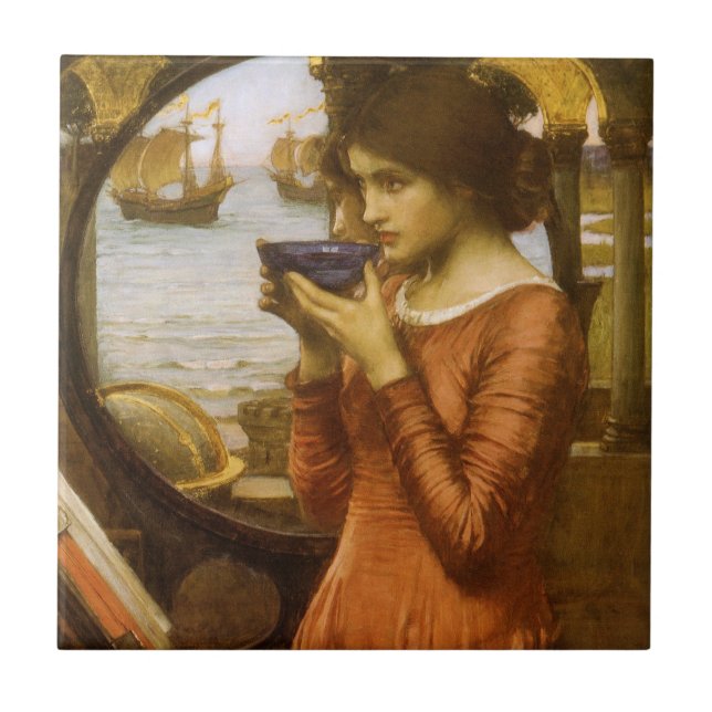 Carreau En Céramique Destiny par John William Waterhouse (Devant)