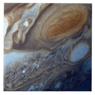Carreau En Céramique Détail tache rouge de l'atmosphère de Jupiter de
