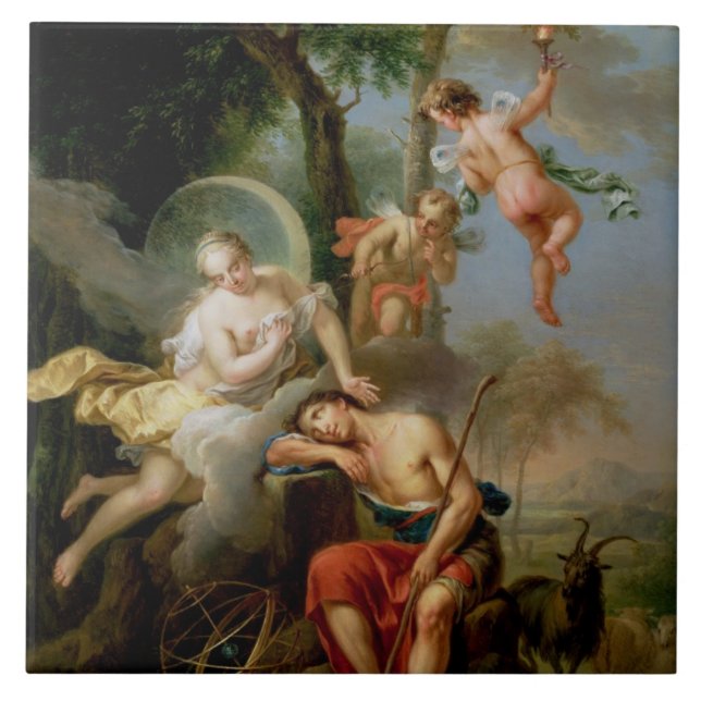 Carreau En Céramique Diana et Endymion (Devant)