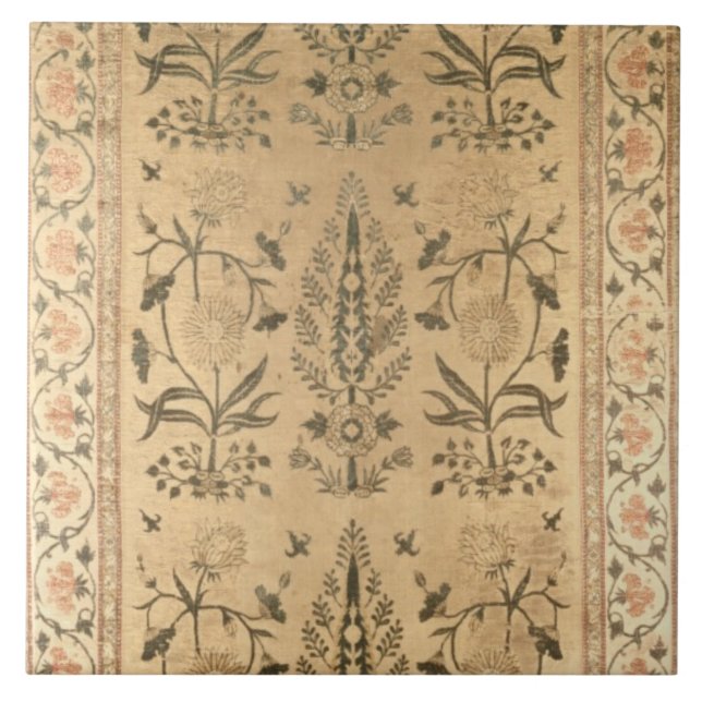 Carreau En Céramique Diffusion de plancher de velours, Moghul, période (Devant)