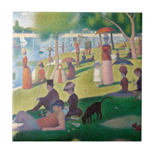 Carreau En Céramique Dimanche sur La Grande Jatte Seurat Peinture