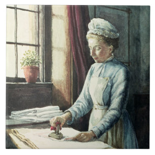 Carreau En Céramique Domestique de blanchisserie, c.1880