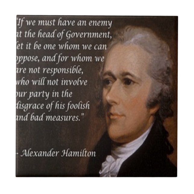Carreau En Céramique Don Alexander Hamilton "Enemy Leader" (Devant)
