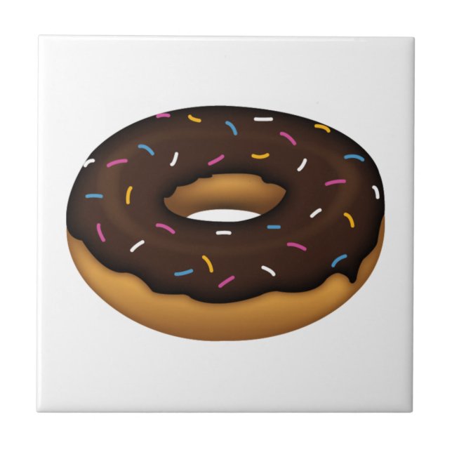 Carreau En Céramique Donut - Emoji (Devant)