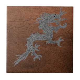 Carreau En Céramique Dragon bhoutanais en cuir