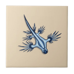 Carreau En Céramique Dragon bleu Nudibranch
