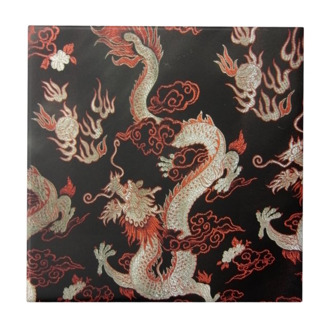 Carreau En Céramique Dragon chinois (Devant)