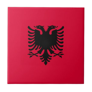 Carreau En Céramique Drapeau albanais