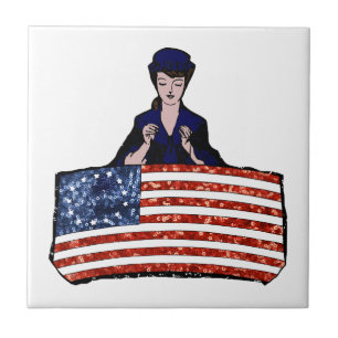 Carreau En Céramique drapeau américain betsy ross