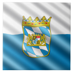 Carreau En Céramique Drapeau bavarois