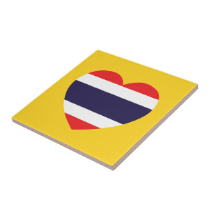 Carreau En Céramique Drapeau cardiaque en Thaïlande