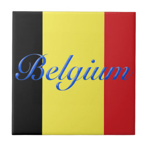 Carreau En Céramique Drapeau de Belgique