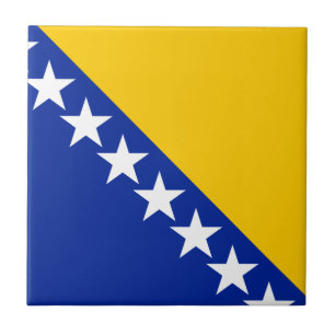 Carreau En Céramique Drapeau de Bosnie-Herzégovine