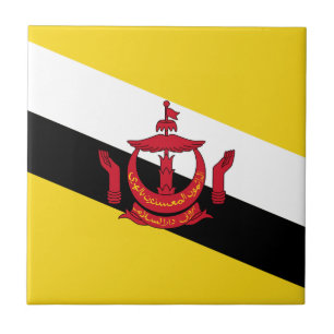 Carreau en céramique Drapeau de Brunei