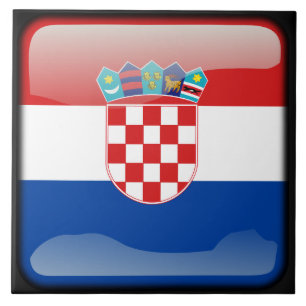 Carreau En Céramique Drapeau de Croatie