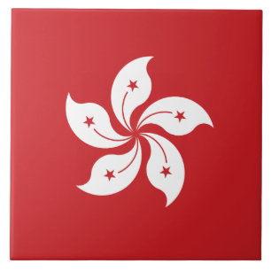 Carreau En Céramique Drapeau de Hong Kong