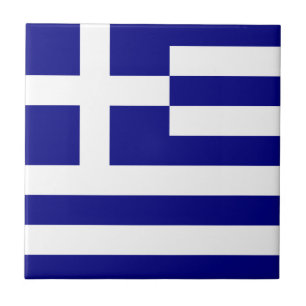 Carreau En Céramique Drapeau de la Grèce
