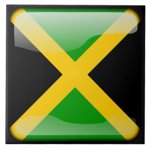 Carreau En Céramique Drapeau de la Jamaïque