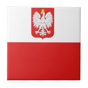 Carreau En Céramique drapeau de la pologne