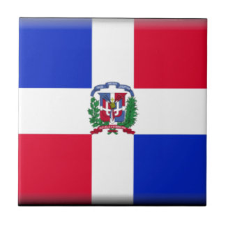 Carreau En Céramique Drapeau de la République Dominicaine