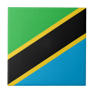 Carreau En Céramique Drapeau de la Tanzanie