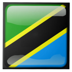 Carreau En Céramique Drapeau de la Tanzanie