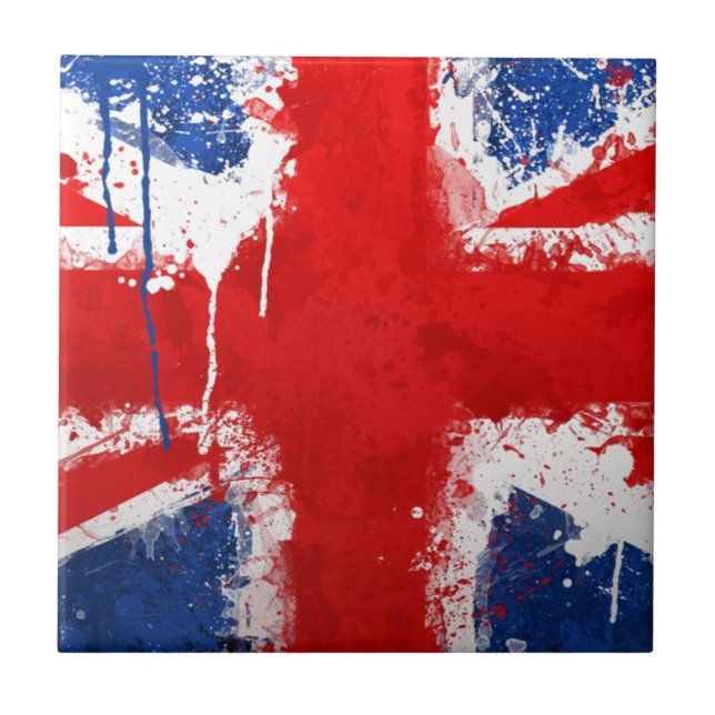 Carreau En Céramique Drapeau de l'Angleterre cool (Devant)