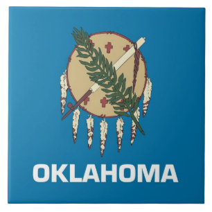 Carreau En Céramique Drapeau de l'État de l'Oklahoma