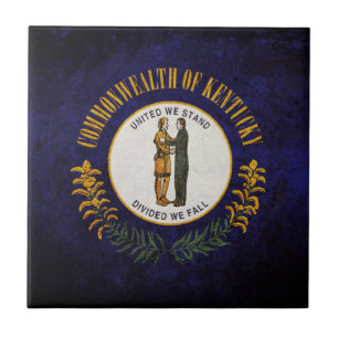 Carreau En Céramique Drapeau de l'État du Kentucky
