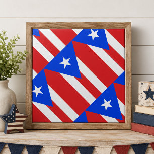 Carreau En Céramique Drapeau de Porto Rico