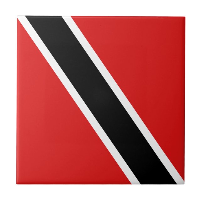 Carreau En Céramique Drapeau de Trinité-et-Tobago en céramique (Devant)