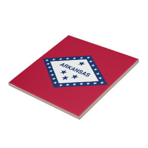 Carreau En Céramique Drapeau d'État de l'Arkansas