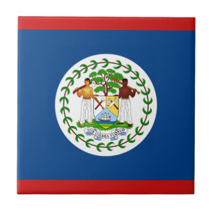 Carreau en céramique Drapeau du Belize