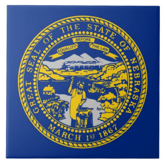 Carreau En Céramique Drapeau du Nebraska