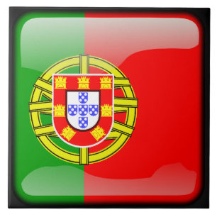 Carreau En Céramique Drapeau du Portugal
