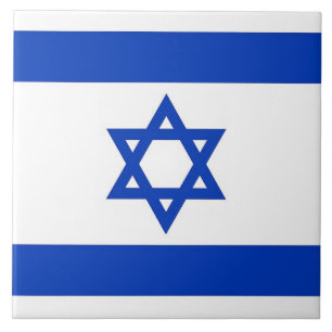 Carreau En Céramique Drapeau israélien