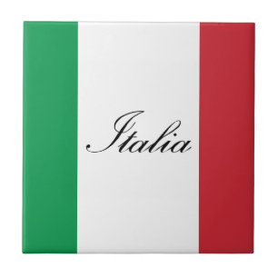 Carreau En Céramique Drapeau italien - drapeau de l'Italie - l'Italie