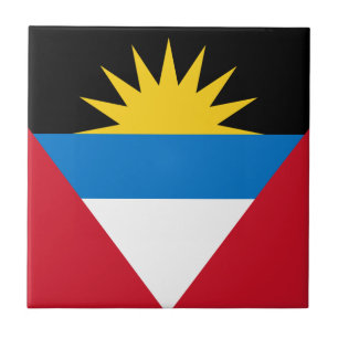 Carreau En Céramique Drapeau patriotique d'Antigua-et-Barbuda