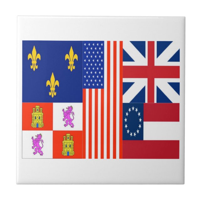 Carreau En Céramique Drapeau Pensacola (Devant)